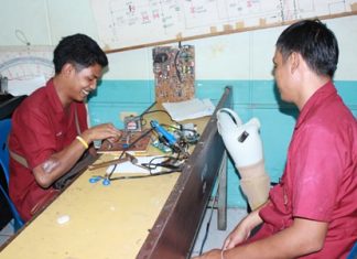 Electronic students at the Redemptorist Vocational School for Persons with Disabilities are able to build their careers through learning.